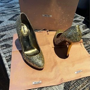 Miu Miu - Heels (Size 9). Worn only once for a few hours.